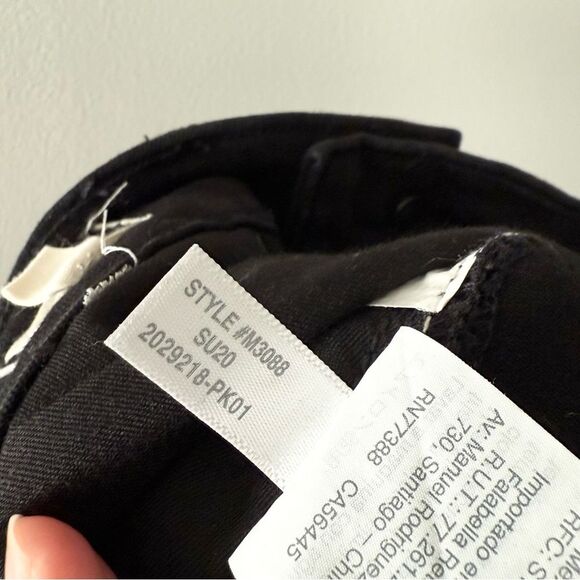 Madewell 9" Mid-Rise Button Front High Waist‎ Skinny Jeans M3088 Black Size 28 - Picture 8 of 8